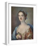 'Mrs Thomas Cripps', 1759-Francis Cotes-Framed Giclee Print