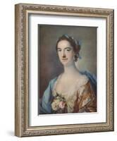 'Mrs Thomas Cripps', 1759-Francis Cotes-Framed Giclee Print