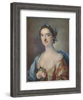 'Mrs Thomas Cripps', 1759-Francis Cotes-Framed Giclee Print