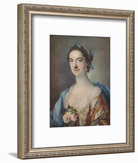 'Mrs Thomas Cripps', 1759-Francis Cotes-Framed Giclee Print