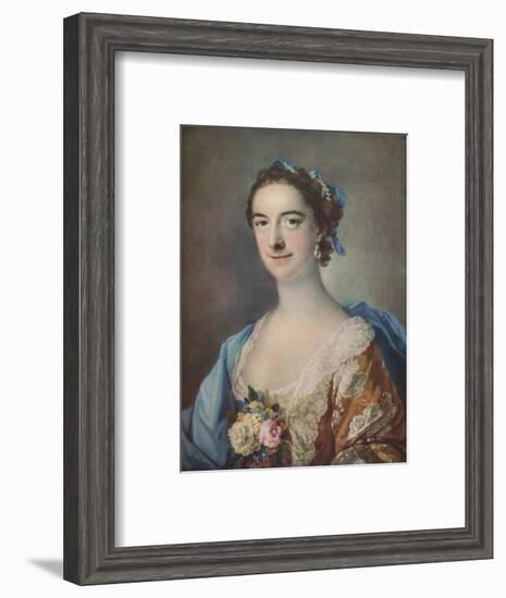 'Mrs Thomas Cripps', 1759-Francis Cotes-Framed Giclee Print