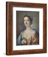 'Mrs Thomas Cripps', 1759-Francis Cotes-Framed Giclee Print