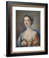 'Mrs Thomas Cripps', 1759-Francis Cotes-Framed Giclee Print