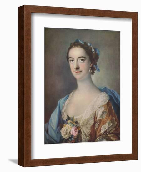 'Mrs Thomas Cripps', 1759-Francis Cotes-Framed Giclee Print