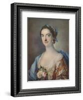 'Mrs Thomas Cripps', 1759-Francis Cotes-Framed Giclee Print
