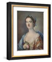 'Mrs Thomas Cripps', 1759-Francis Cotes-Framed Giclee Print