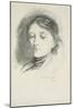 Mrs Thomas Tylston Greg, 1885 (Pencil on Paper)-Hubert von Herkomer-Mounted Giclee Print