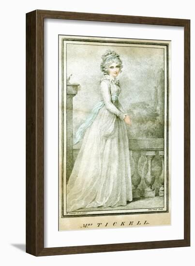 Mrs Tickell, C1780-1810-Richard Cosway-Framed Giclee Print