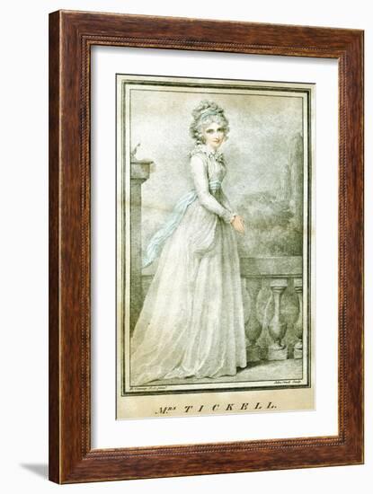 Mrs Tickell, C1780-1810-Richard Cosway-Framed Giclee Print