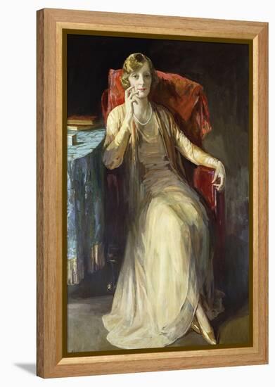 Mrs. W.N. Radford, 1929-Sir John Lavery-Framed Premier Image Canvas