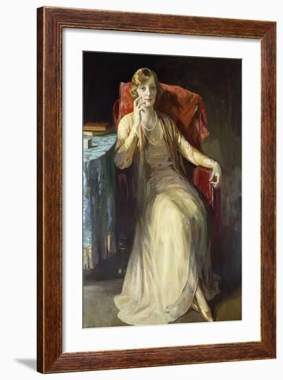 Mrs. W.N. Radford, 1929-Sir John Lavery-Framed Giclee Print