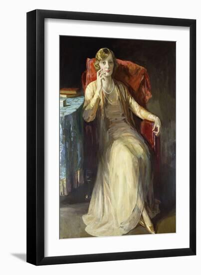 Mrs. W.N. Radford, 1929-Sir John Lavery-Framed Giclee Print