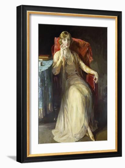 Mrs. W.N. Radford, 1929-Sir John Lavery-Framed Giclee Print