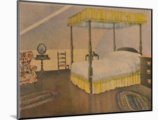 'Mrs. Washington's Bedroom', 1946-Unknown-Mounted Giclee Print