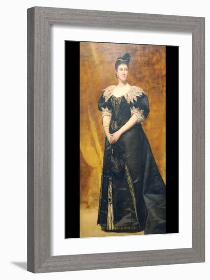 Mrs. William Astor-Charles Émile Carolus-Duran-Framed Art Print