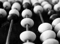 Black And White Abacus-mrvalography-Photographic Print