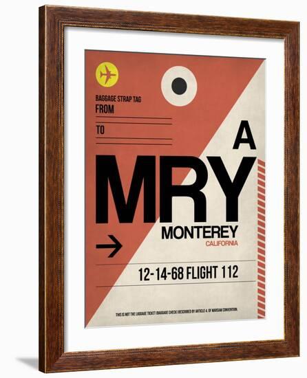 MRY Monterey Luggage Tag I-NaxArt-Framed Art Print