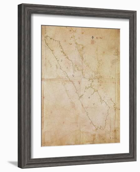 Ms 1288 Chart of Sumatra, 1653-Joan Blaeu-Framed Giclee Print