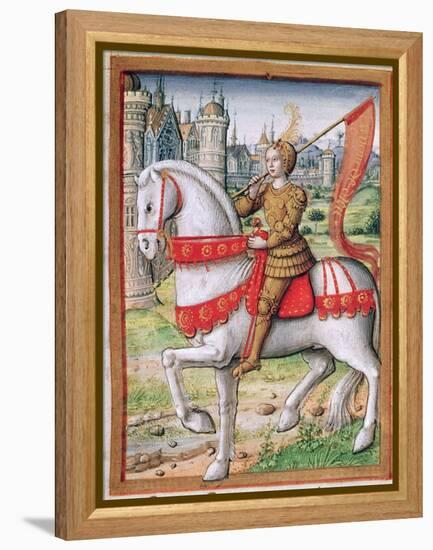 Ms 17 F.76 Joan of Arc from 'Vie Des Femmes Celebres', C.1505-French School-Framed Premier Image Canvas