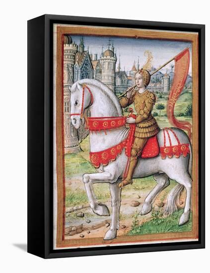 Ms 17 F.76 Joan of Arc from 'Vie Des Femmes Celebres', C.1505-French School-Framed Premier Image Canvas