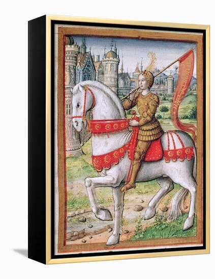 Ms 17 F.76 Joan of Arc from 'Vie Des Femmes Celebres', C.1505-French School-Framed Premier Image Canvas