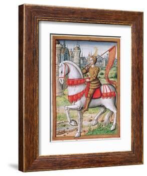 Ms 17 F.76 Joan of Arc from 'Vie Des Femmes Celebres', C.1505-French School-Framed Giclee Print