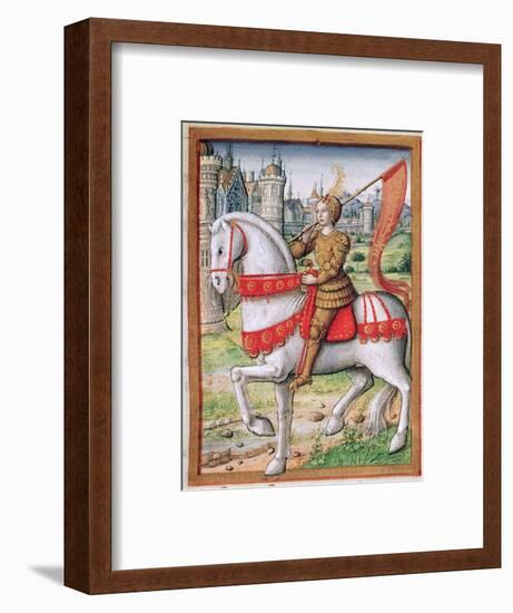 Ms 17 F.76 Joan of Arc from 'Vie Des Femmes Celebres', C.1505-French School-Framed Giclee Print