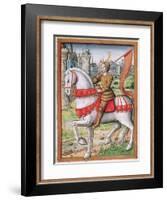 Ms 17 F.76 Joan of Arc from 'Vie Des Femmes Celebres', C.1505-French School-Framed Giclee Print