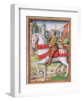 Ms 17 F.76 Joan of Arc from 'Vie Des Femmes Celebres', C.1505-French School-Framed Giclee Print