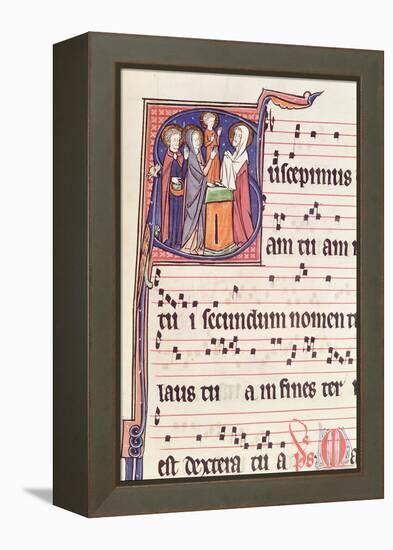 Ms 241 F.144 Historiated Initial 'S' Depicting the Presentation of Jesus at the Temple-French-Framed Premier Image Canvas