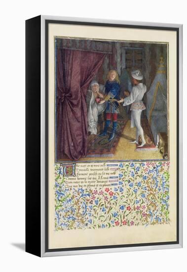 Ms. 2597 King Rene Dreams: the God of Love Steals from Him His Heart Without Him Knowing-English-Framed Premier Image Canvas