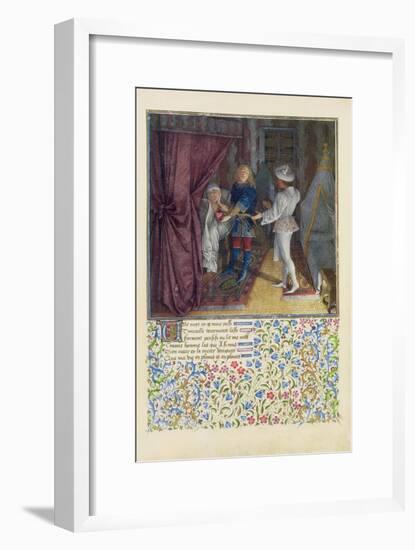 Ms. 2597 King Rene Dreams: the God of Love Steals from Him His Heart Without Him Knowing-English-Framed Giclee Print