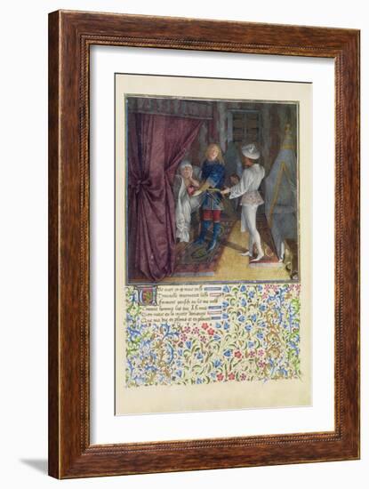 Ms. 2597 King Rene Dreams: the God of Love Steals from Him His Heart Without Him Knowing-English-Framed Giclee Print