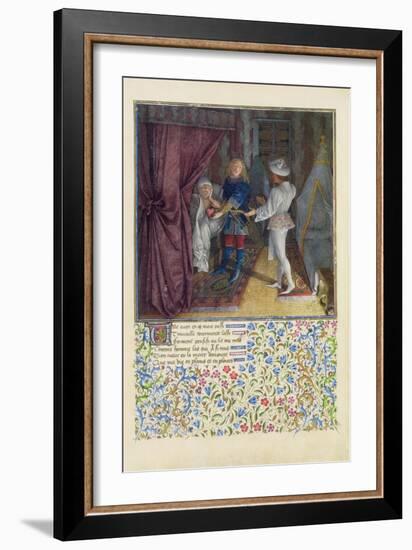 Ms. 2597 King Rene Dreams: the God of Love Steals from Him His Heart Without Him Knowing-English-Framed Giclee Print