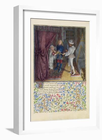 Ms. 2597 King Rene Dreams: the God of Love Steals from Him His Heart Without Him Knowing-English-Framed Giclee Print