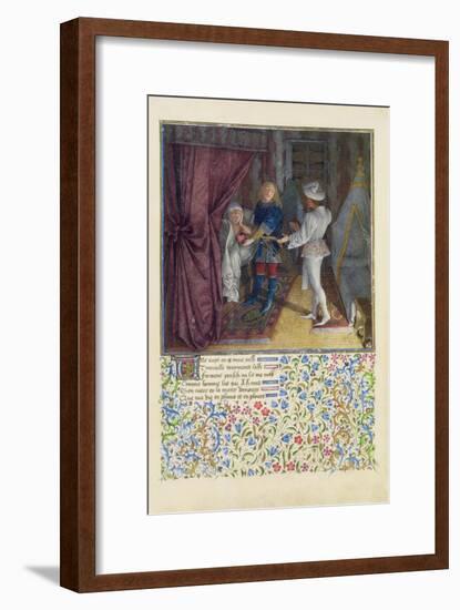 Ms. 2597 King Rene Dreams: the God of Love Steals from Him His Heart Without Him Knowing-English-Framed Giclee Print