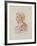 Ms.266 Fol.271 V Petrarch (1304-74), from 'Recueil D'Arras' (Red Chalk on Paper)-Jacques Le Boucq-Framed Giclee Print