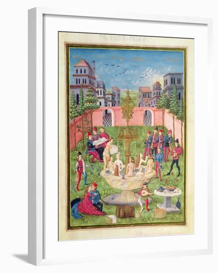 Ms. 'De Sphaera' Fol.11R the Fountain of Youth, 1470-Italian School-Framed Giclee Print