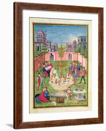 Ms. 'De Sphaera' Fol.11R the Fountain of Youth, 1470-Italian School-Framed Giclee Print