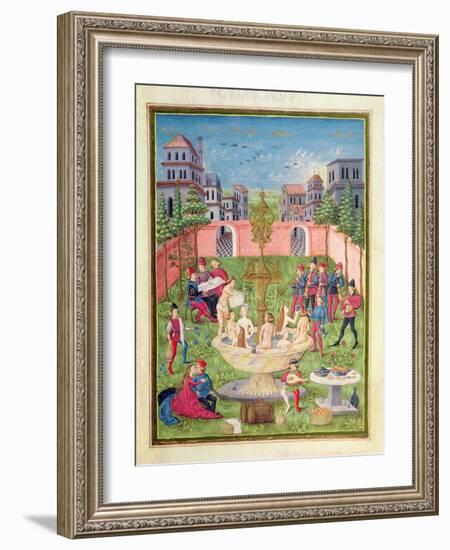 Ms. 'De Sphaera' Fol.11R the Fountain of Youth, 1470-Italian School-Framed Giclee Print