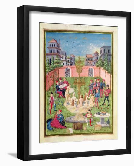 Ms. 'De Sphaera' Fol.11R the Fountain of Youth, 1470-Italian School-Framed Giclee Print