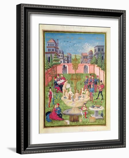 Ms. 'De Sphaera' Fol.11R the Fountain of Youth, 1470-Italian School-Framed Giclee Print