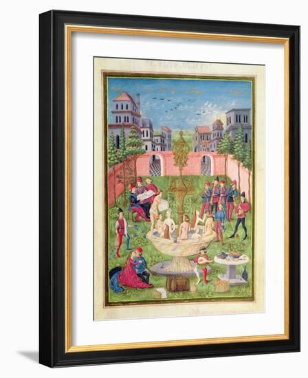 Ms. 'De Sphaera' Fol.11R the Fountain of Youth, 1470-Italian School-Framed Giclee Print