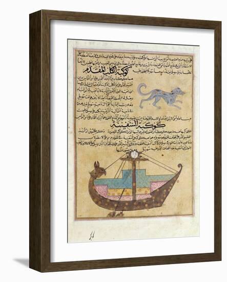 Ms E-7 Fol.26B the Constellations of the Dog and the Keel-Islamic School-Framed Giclee Print