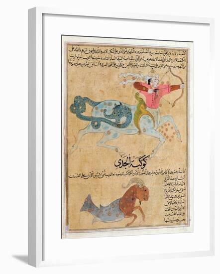 Ms E-7 Fol.29B the Constellations of Sagittarius and Capricorn-Islamic School-Framed Giclee Print