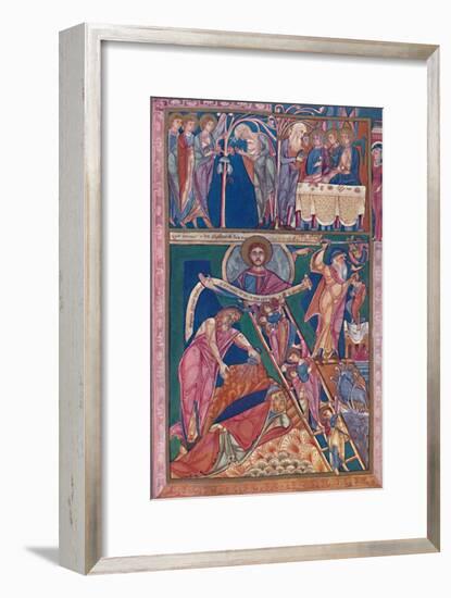 'MS. Illumination Showing the Vision of Jacob', 12th century, (1902)-Unknown-Framed Giclee Print