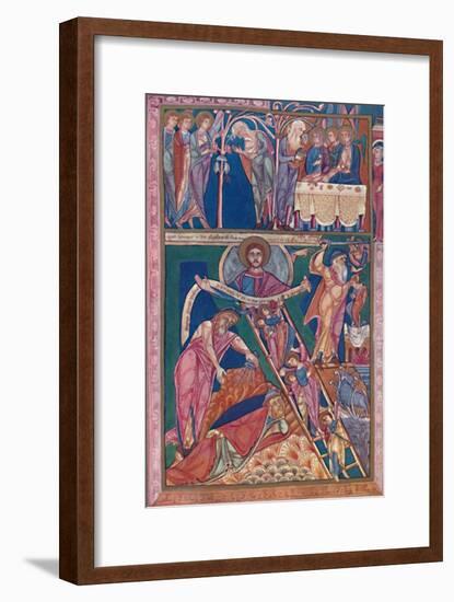 'MS. Illumination Showing the Vision of Jacob', 12th century, (1902)-Unknown-Framed Giclee Print