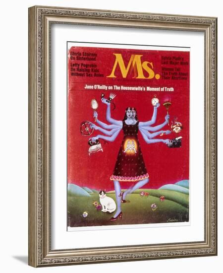 Ms. Magazine, 1972-null-Framed Giclee Print