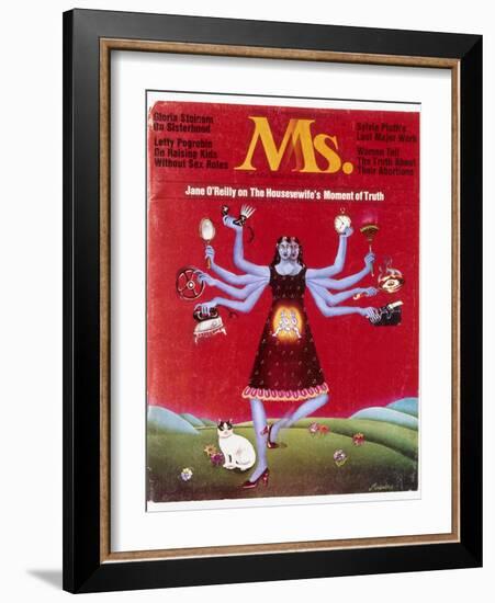 Ms. Magazine, 1972-null-Framed Giclee Print