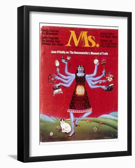 Ms. Magazine, 1972-null-Framed Giclee Print